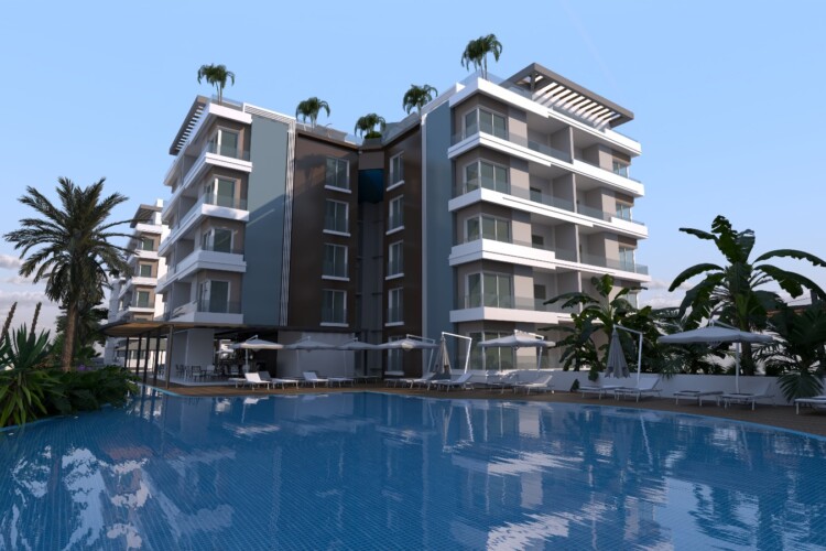 1+1 apartments in the popular resort area of Iskele