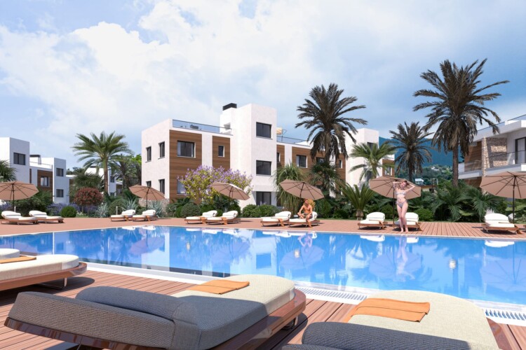 Apartment 2+1 in a new project with garden