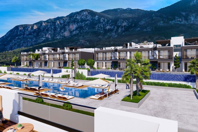 3+1 apartment in a new project in Lapta