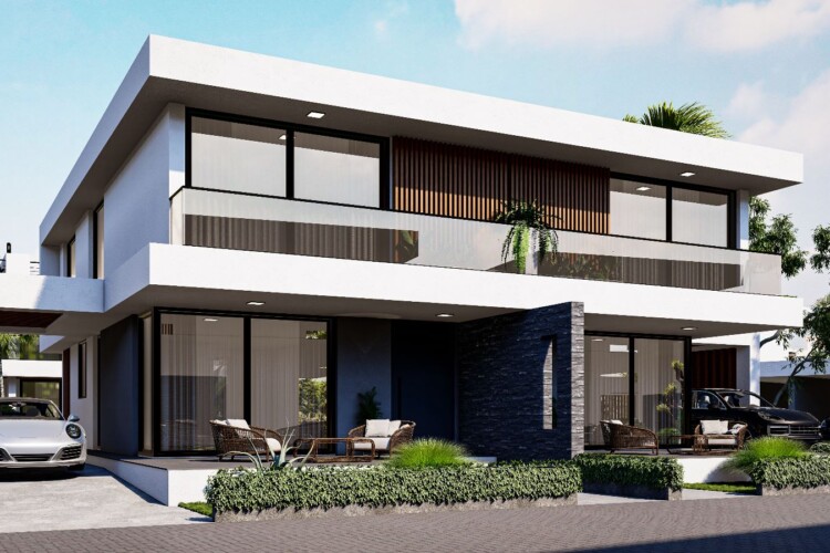3+1 twin villa in Bogaz, Iskele