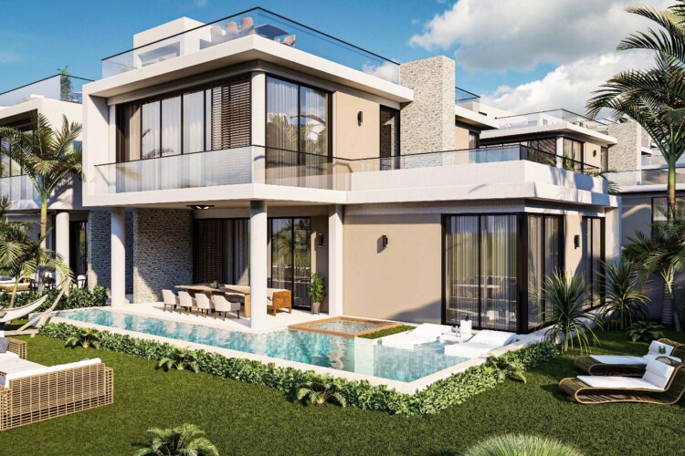 3+1 twin villa in a new project in Esentepe