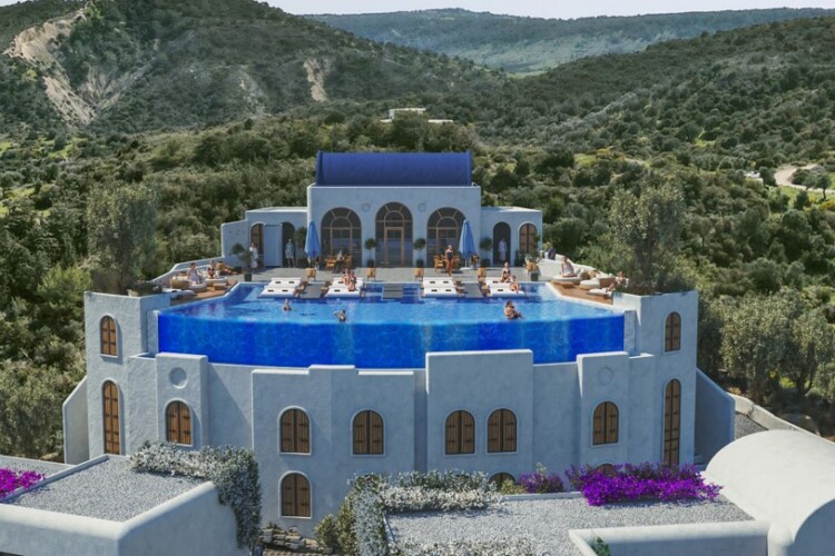 2+1 villa with private pool on the terrace and stunning views of the Mediterranean