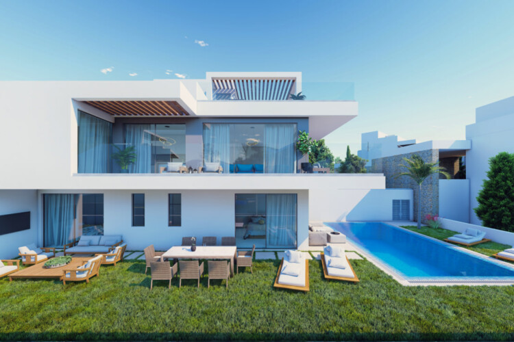 Spacious 3+1 villa with private pool and roof garden