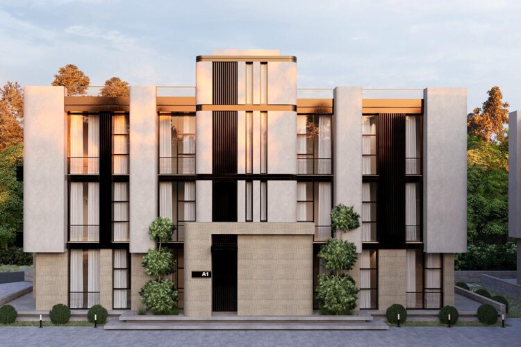2+1 apartment with mountain and sea view in Alsancak