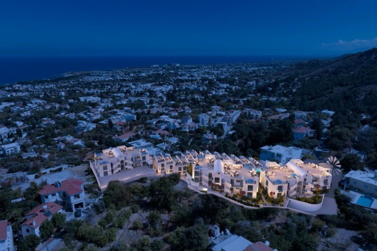 3+1 seaview apartment in Lapta
