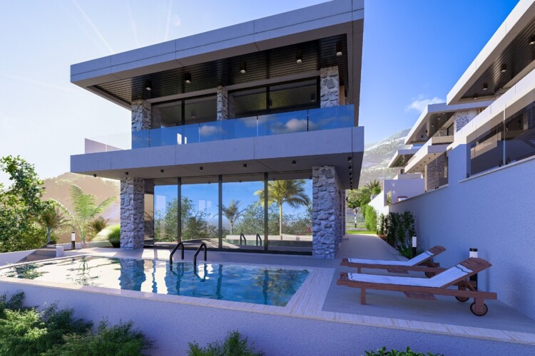 Sea view 4 bedroom villa in Lapta